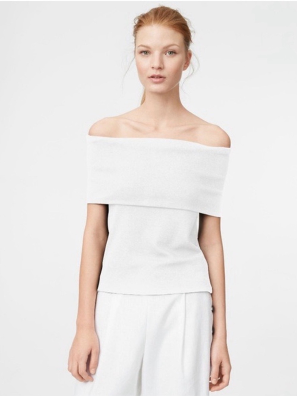 Off-Shoulder White Women’s Sweater Top - 80% OFF MSRP!!!